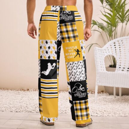 Pittsburgh Steelers Zubaz All-Over Print Men's Straight pants