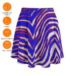 Buffalo Bills Zubaz All-Over Print  Women's Bazyrey Skirts With pocket - Image 3