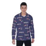 New England Patriots Zubaz All-Over Print Men's Long Sleeve Shirt - Image 3