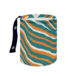 Miami Dolphins Zubaz Minimalist Fabric Car Trash Can - Image 2