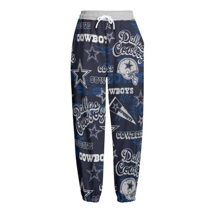 Dallas Cowboys Zubaz All-Over Print Unisex Knitted Fleece Pants - Image 4