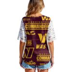 Washington Commanders Women's Lace Sleeve Shirt - Image 2