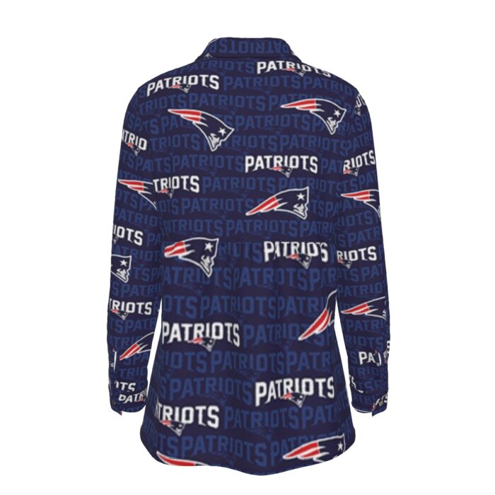 New England Patriots Zubaz All-Over Print Women's Elastic-Back Shirt - Image 4