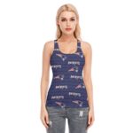 New England Patriots Zubaz All-Over Print Women's Racer Vest | 190GSM Cotton
