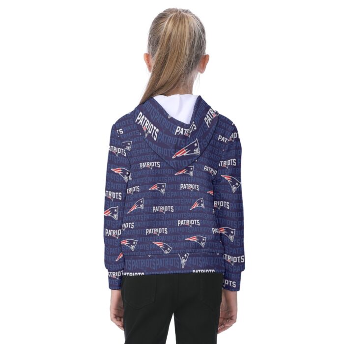 New England Patriots All-Over Print Oversized Kid's Hoodie - Image 1
