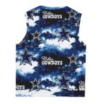 Dallas Cowboys Zubaz All-Over Print Men's Imitation Knitted V-neck Vest - Image 2