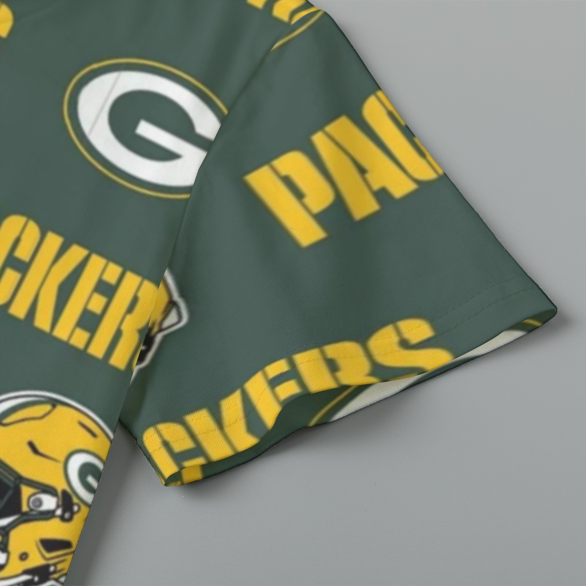 Green Bay Packers All-Over Print Children's Short-Sleeve T-Shirt | 180GSM Cotton - Image 3