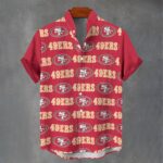 San Francisco 49ers Men's Stand Collar Shirt|110GSM Imitation Flax