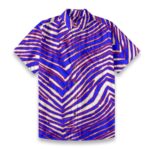 Buffalo Bills Zubaz All-Over Print Men's Breathable Cotton Shirt|125GSM - Image 4