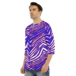 Buffalo Bills Zubaz All-Over Print Men's O-neck Raglan Sleeve T-shirt - Image 4