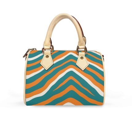 Miami Dolphins Zubaz Classic Barrel-Shaped PU Leather Handbag