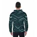 Philadelphia Eagles Zubaz All-Over Print Men's Heavy Fleece Zip Up Hoodie - Image 4