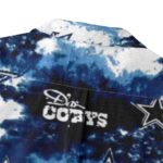 Dallas Cowboys Zubaz All-Over Print Men's Casual Hawaiian Short Sleeve Shirt | 125GSM Cotton - Image 5