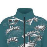Philadelphia Eagles Zubaz All-Over Print Women's Long Sleeve Thumbhole Jacket - Image 5