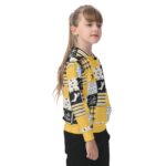 Pittsburgh Steelers Zubaz All-Over Print Oversized Kid's Hoodie - Image 3