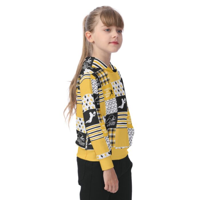Pittsburgh Steelers Zubaz All-Over Print Oversized Kid's Hoodie - Image 3