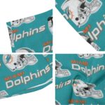 Miami Dolphins Zubaz All-Over Print Men's Beach Shorts With Elastic Waist - Image 3