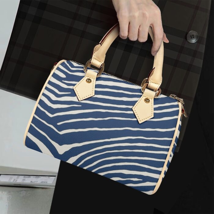 Dallas Cowboys Zubaz Classic Barrel-Shaped PU Leather Handbag - Image 10