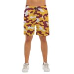 Washington Commanders camo Beach Shorts With Elastic Waist - Image 4