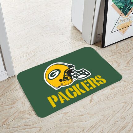 Green Bay Packers Flannel Anti-Slip Floor Mat For the USA