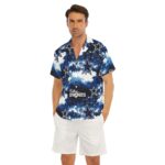 Dallas Cowboys Zubaz All-Over Print Men's Deep V-neck Short Sleeve T-shirt - Image 4