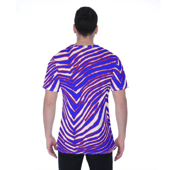 Buffalo Bills Zubaz All-Over Print Men's T-shirt | Birdseye - Image 5
