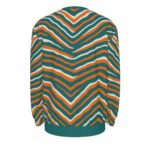 Miami Dolphins Zubaz All-Over Print Men's long Sleeve T-Shirt With Dropped Shoulders  | Interlock - Image 4
