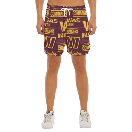 Washington Commanders  Men's Side Split Running Sport Shorts