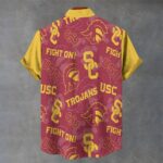 Southern California - Trojans Men's Stand Collar Shirt|110GSM Imitation Flax - Image 2