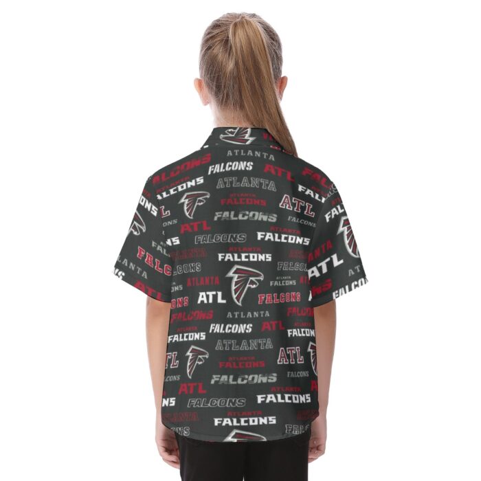 Atlanta Falcons  Kid's Hawaiian Vacation Shirt - Image 4