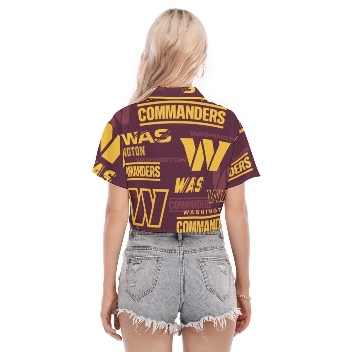 Washington Commanders Women's Cropped Shirt - Image 4