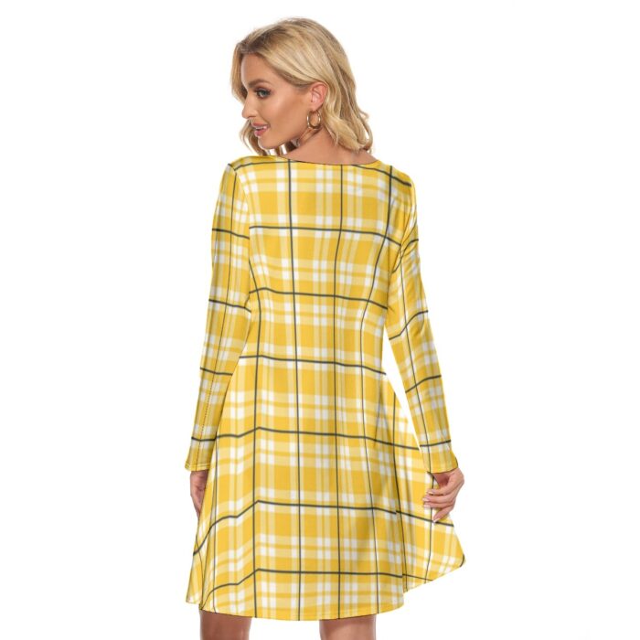 Pittsburgh Steelers All-Over Print Women's Crew Neck Dress - Image 1