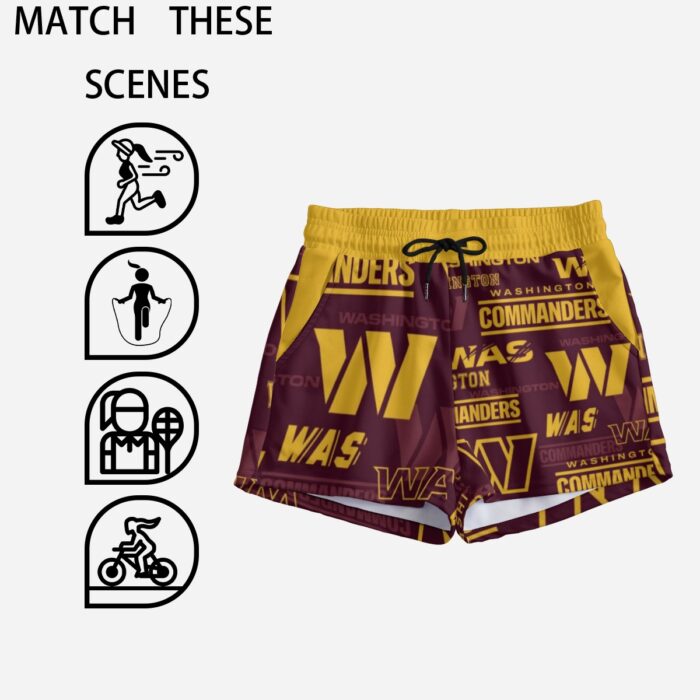 Washington Commanders Women's Casual Shorts - Image 3