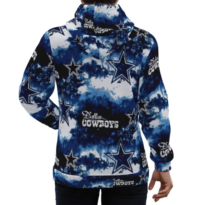 Dallas Cowboys Zubaz Eco-friendly All-Over Print Unisex Pullover Hoodie - Image 1