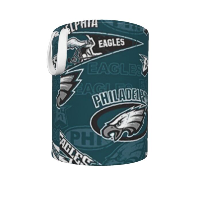 Philadelphia Eagles Zubaz All-Over Print Foldable Laundry Basket - Image 4