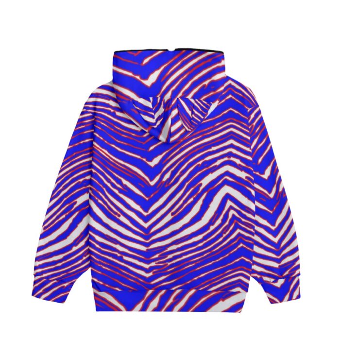 Buffalo Bills Zubaz All-Over Print Unisex Pullover Hoodie With Zipper Closure - Image 4