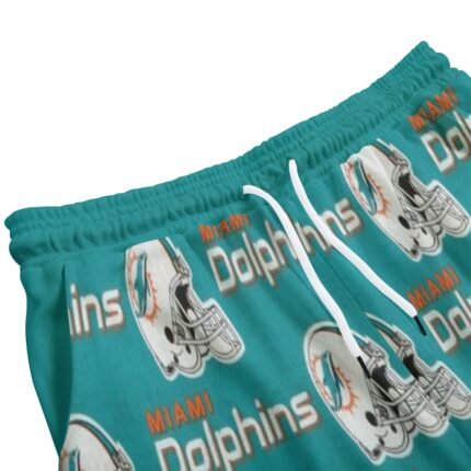 Miami Dolphins Zubaz All-Over Print Unisex Knitted Fleece Pants