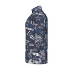 Dallas Cowboys Zubaz All-Over Print Men's Sports Collar Jersey With Long Sleeve| Interlock - Image 5