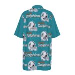 Miami Dolphins Zubaz All-Over Print Teenage UV Protection POLO Shirt - Image 3