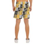 Pittsburgh Steelers Zubaz All-Over Print Men's Side Split Running Sport Shorts