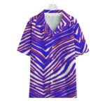 Buffalo Bills Zubaz All-Over Print Men's Faux Linen Hawaiian Shirt - Image 4