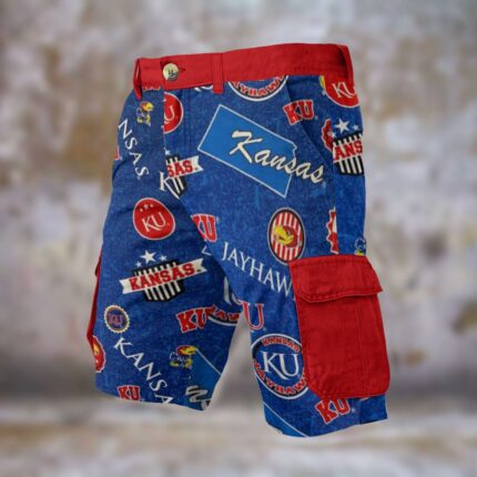 Kansas Jayhawks blue red Shorts