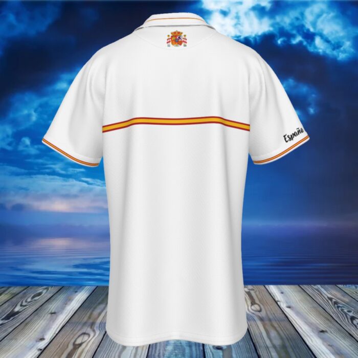 Camiseta polo con escudo y bandera de España – Estilo elegante y orgullo nacional - Image 2