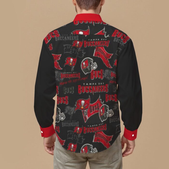 Tampa Bay Buccaneers Men's Slim Fit Long Sleeve Shirt - Image 2