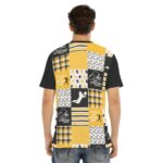 Pittsburgh Steelers Zubaz All-Over Print Men's Short Sleeve T-shirt With Button Closure