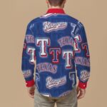 Texas Rangers Men's Slim Fit Long Sleeve Shirt - Image 2
