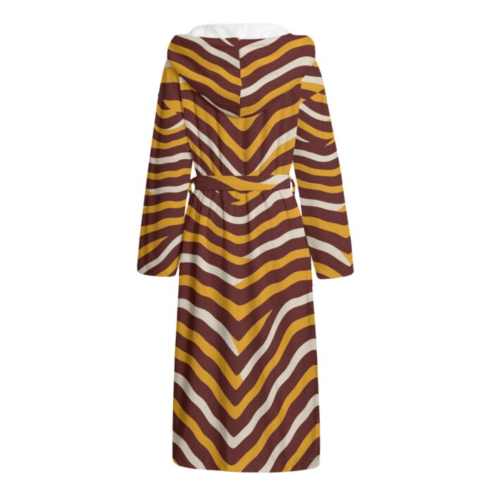 Washington Commanders Zubaz Unisex Flannel Hooded bathrobe - Image 2