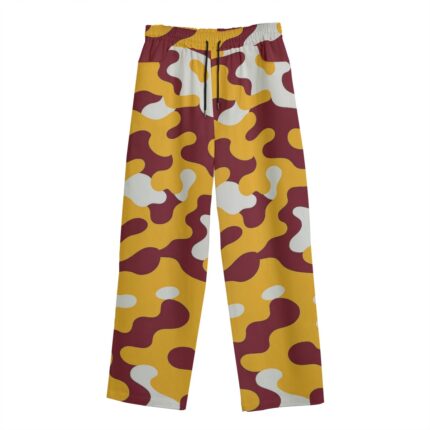 Washington Commanders camo Unisex Straight Casual Pants | 245GSM Cotton