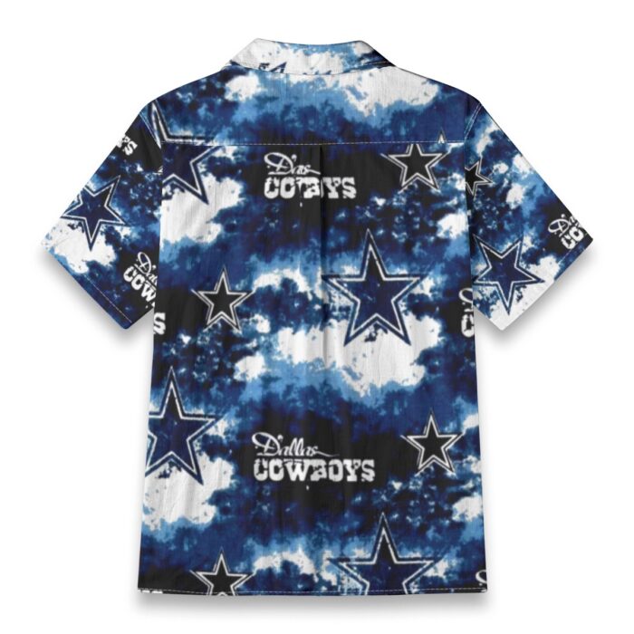 Dallas Cowboys Zubaz All-Over Print Men's Casual Hawaiian Short Sleeve Shirt | 125GSM Cotton - Image 7