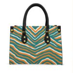 Miami Dolphins Zubaz Women's Tote Bag With Black Handle - Image 3